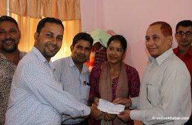 पत्रकार उपचार कोषमा उपमहानगरपालिकाले दियो ४ लाख रुपैयाँ