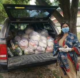 ससमाजसेवी ज्वत्साना साउदद्वारा त्रिविका विद्यार्थीलाई खाधान्न सहयोग