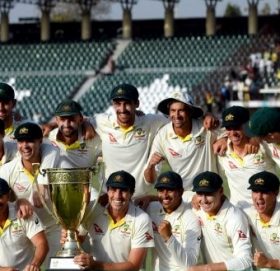 अस्ट्रेलियाले टेस्ट शृङ्खला जित्यो