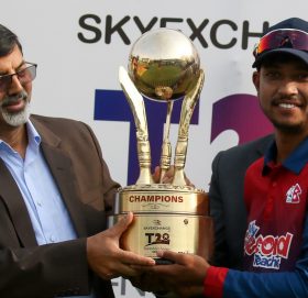 नेपाल घरेलु मैदानमा एक वर्षपछि त्रिकोणात्मक श्रृंखलाको उपाधि हात पार्न सफल