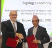 नेपाल सरकार र विश्व बैंकबीच १५ करोड अमेरिकी डलर बराबरको आयोजनामा हस्ताक्षर