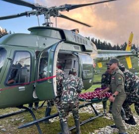 खप्तडमा भारतीय नागरिक लडेर घाइते, हेलिकोप्टरमार्फत् उद्धार