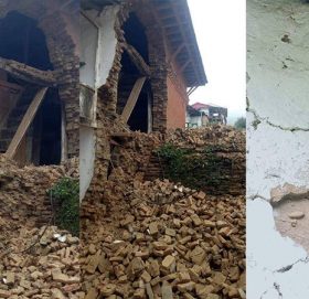 गएरातिको भूकम्पका कारण खप्तडछान्नाका १०० घरमा क्षति