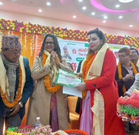 धमला पत्नी एलिजा गौतम नागरिक उन्मुक्ति पार्टीमा प्रवेश