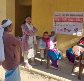 लम्तडामा स्वास्थ्य शिविर, २१२ जनाले लिए सेवा