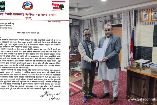 योजना समावेश गर्न मुख्यमन्त्रीलाई वडाध्यक्ष सञ्जालद्वारा माग पत्र पेश