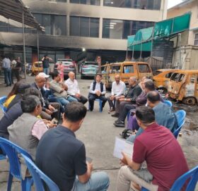 महासंघद्वारा आन्दोलनका क्रममा तोडफोड भएका निजी क्षेत्रको संरचना निरीक्षण